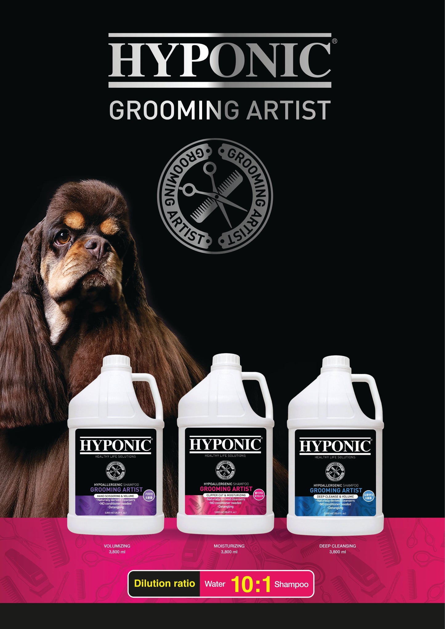 HYPONIC Grooming Artist Shampoo - Hand Scissoring & Volume