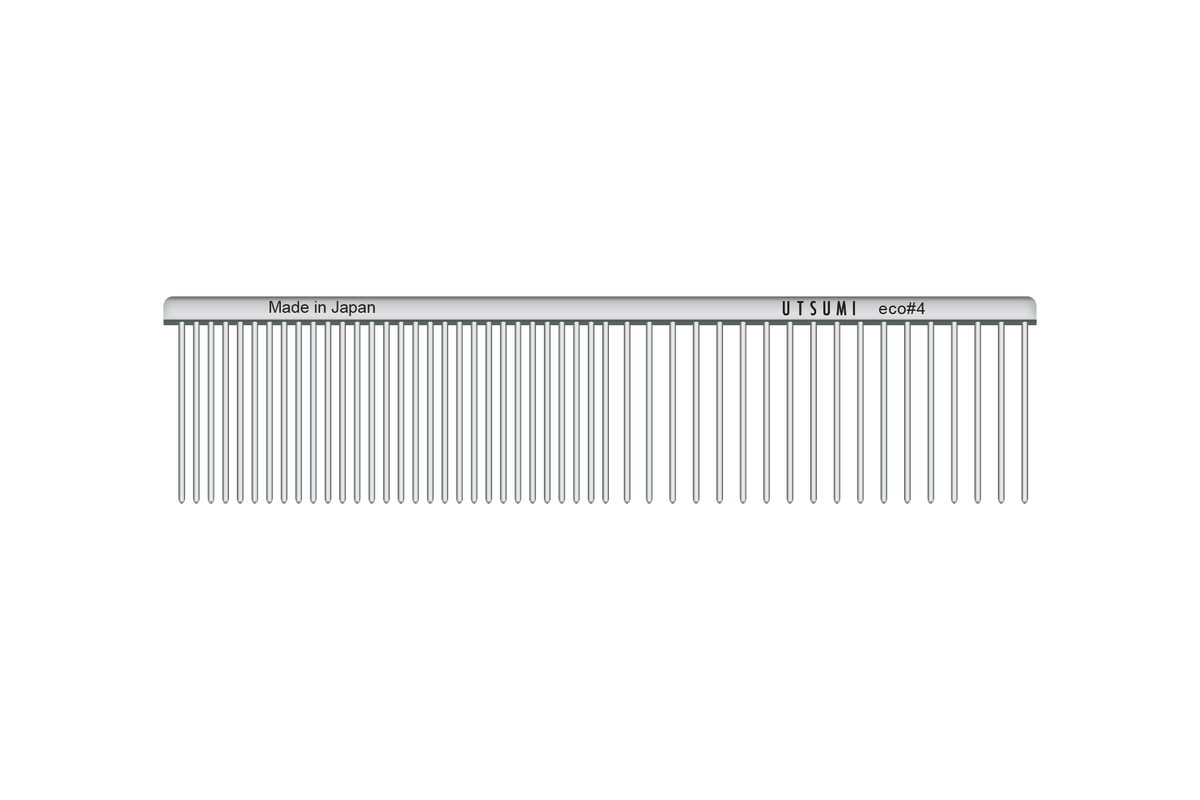 Utsumi ECO #4 professional dog grooming comb long teeth