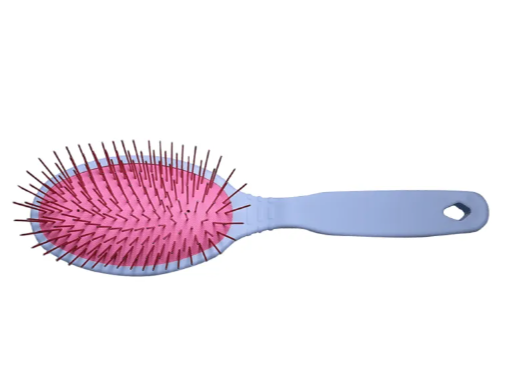 Utsumi long pin grooming brush for coat preparation and fluff drying medium front