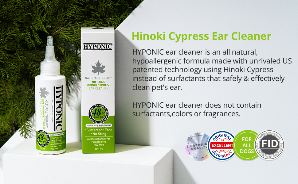 HYPONIC No-Sting Hinoki Cypress Ear Cleaner