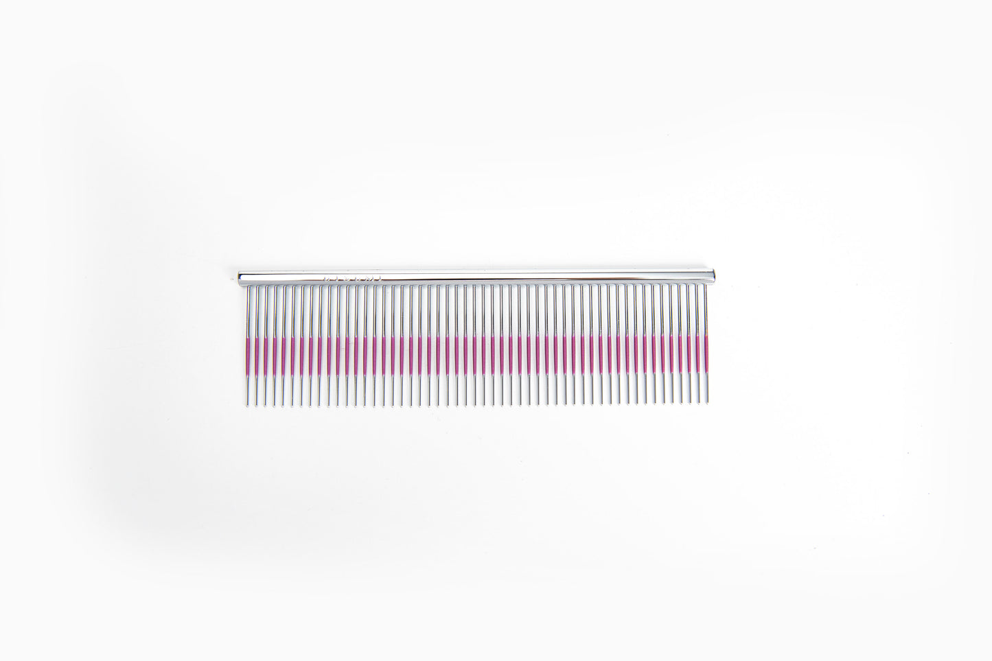 Utsumi 4.5 wide pink line dog grooming comb