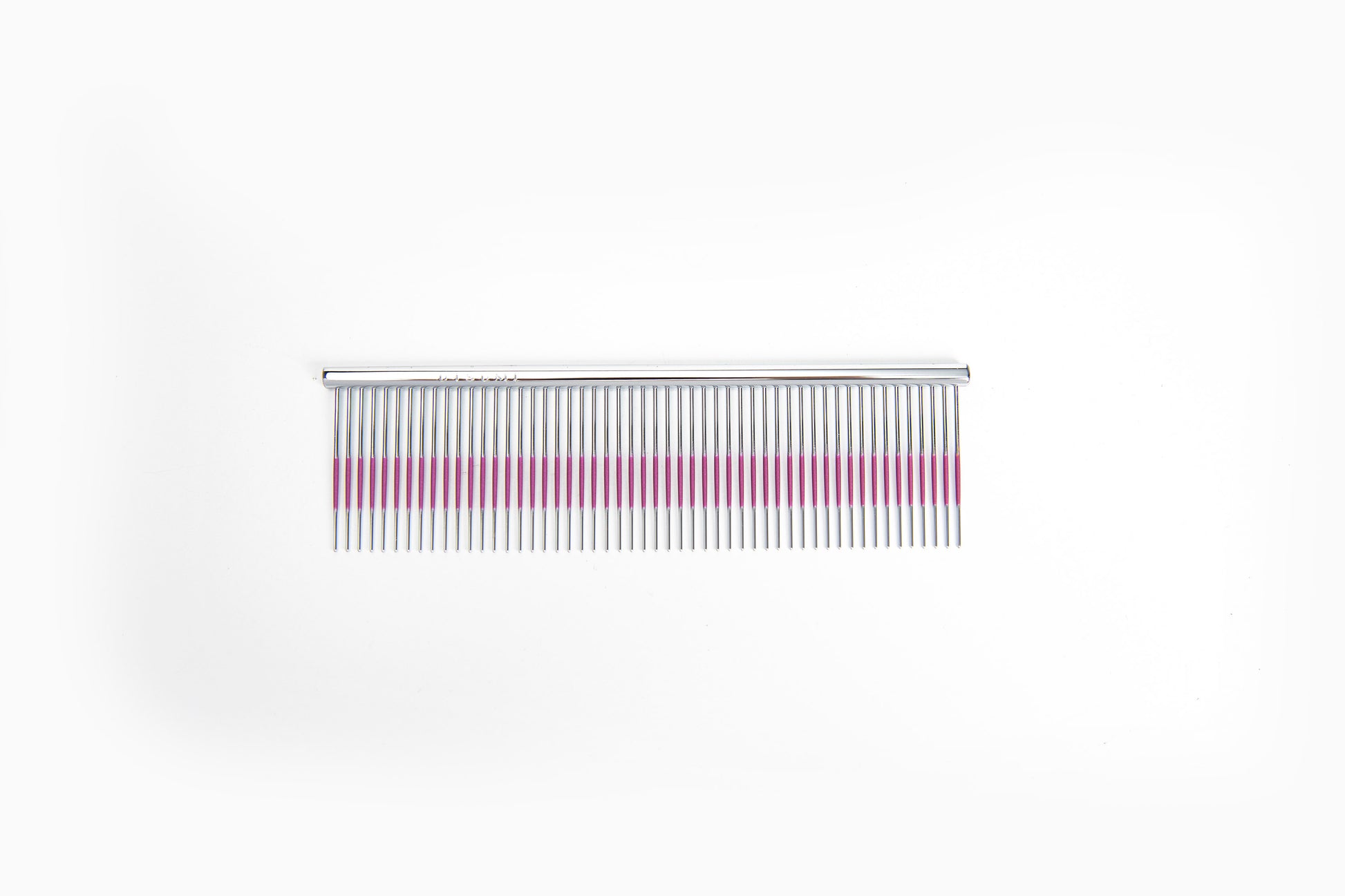 Utsumi 4.5 wide pink line dog grooming comb