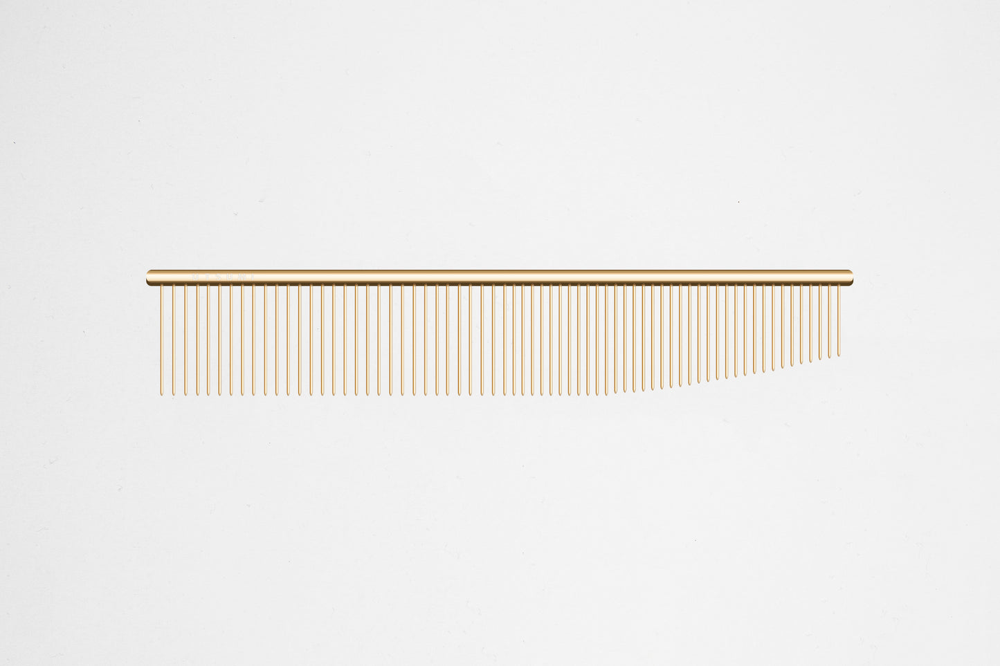 Utsumi 6.5 inch stainless steel finishing comb gold