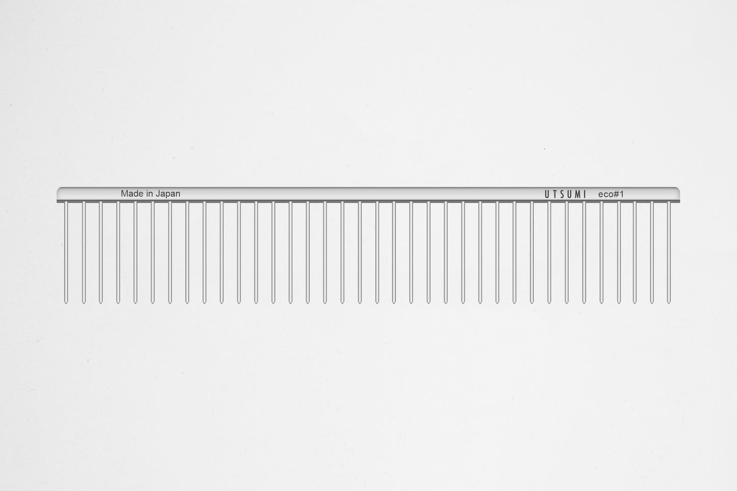 Utsumi ECO #1 grooming comb wide teeth for coat preparation