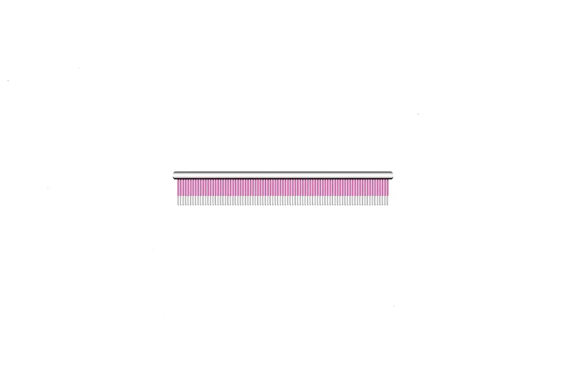 Utsumi mini pink line dog grooming comb